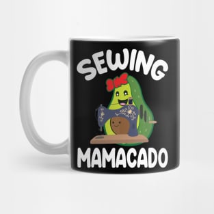 Avocados Hugging Together Happy Sewing Mamacado Mother Mommy Mug